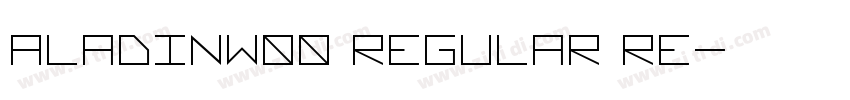 AladinW00 Regular Re字体转换 AladinW00 Regular Re字体转换